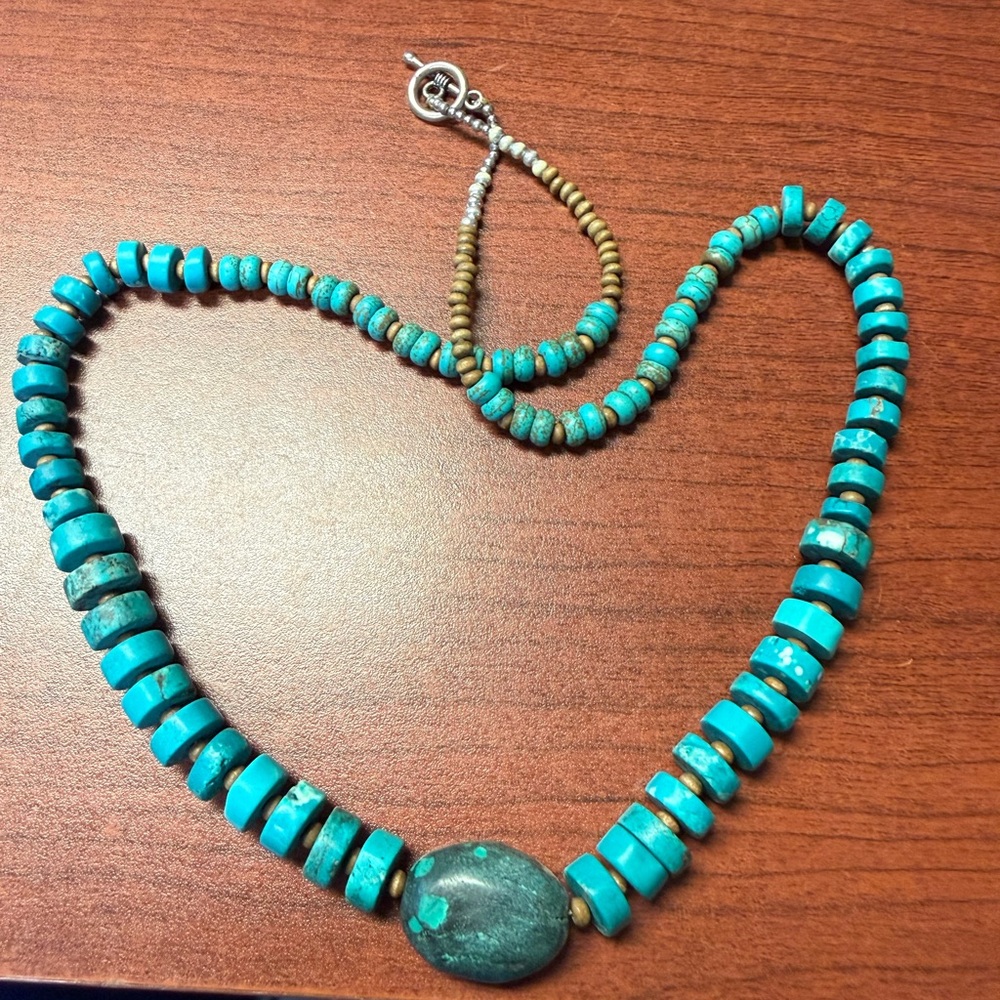 Turquoise (Howlite) Beaded Necklace